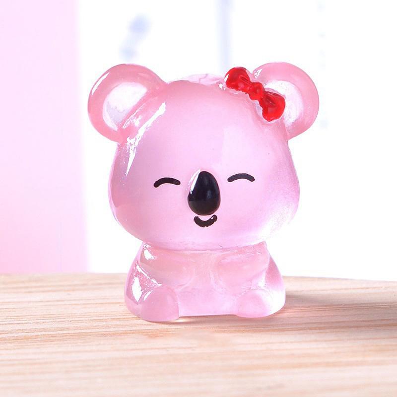 1 шт. красочные светящиеся коалы микро ландшафтные аксессуары уличный миниатюрный декор светящийся в темноте украшение для сада своими руками фея