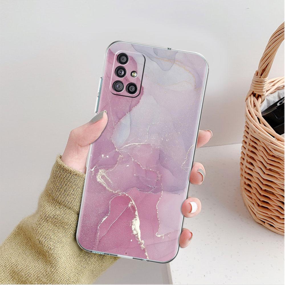 Мраморный узор 3 прозрачный чехол для Samsung Galaxy A52 A12 A51 A32 A21s A71 A32 A22 A50 A70 A31 A72 5G чехол для телефона