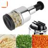1 шт., измельчитель чеснока из нержавеющей стали, измельчитель чеснока, ручной пресс для чеснока, измельчитель томатов, фрукты, овощи, кухонные инструменты