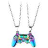 Магнитное ожерелье для пар, ожерелье из металлического сплава с подвеской в ​​виде геймпада, игровая консоль