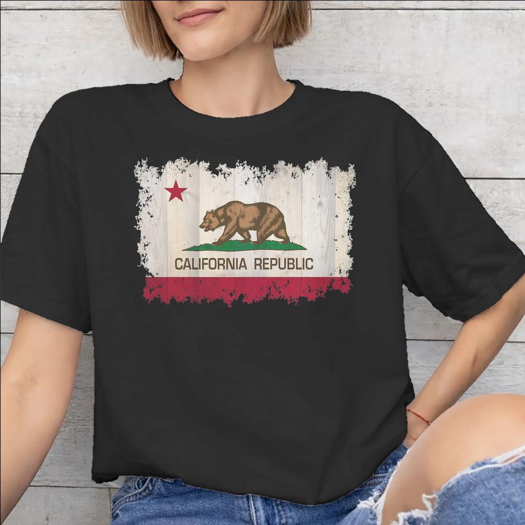 Republic California Accessories Men Women T Shirt Cotton Tee Print Tops Tshirt