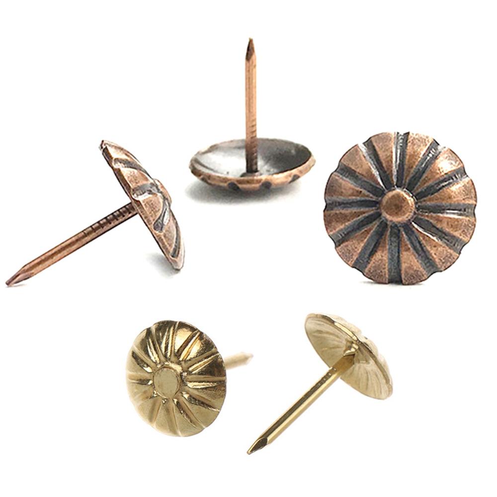 Сделай сам Обивка дивана Домашняя шкатулка для украшений Подарочная коробка Мебельная фурнитура Декоративные гвозди Кнопки