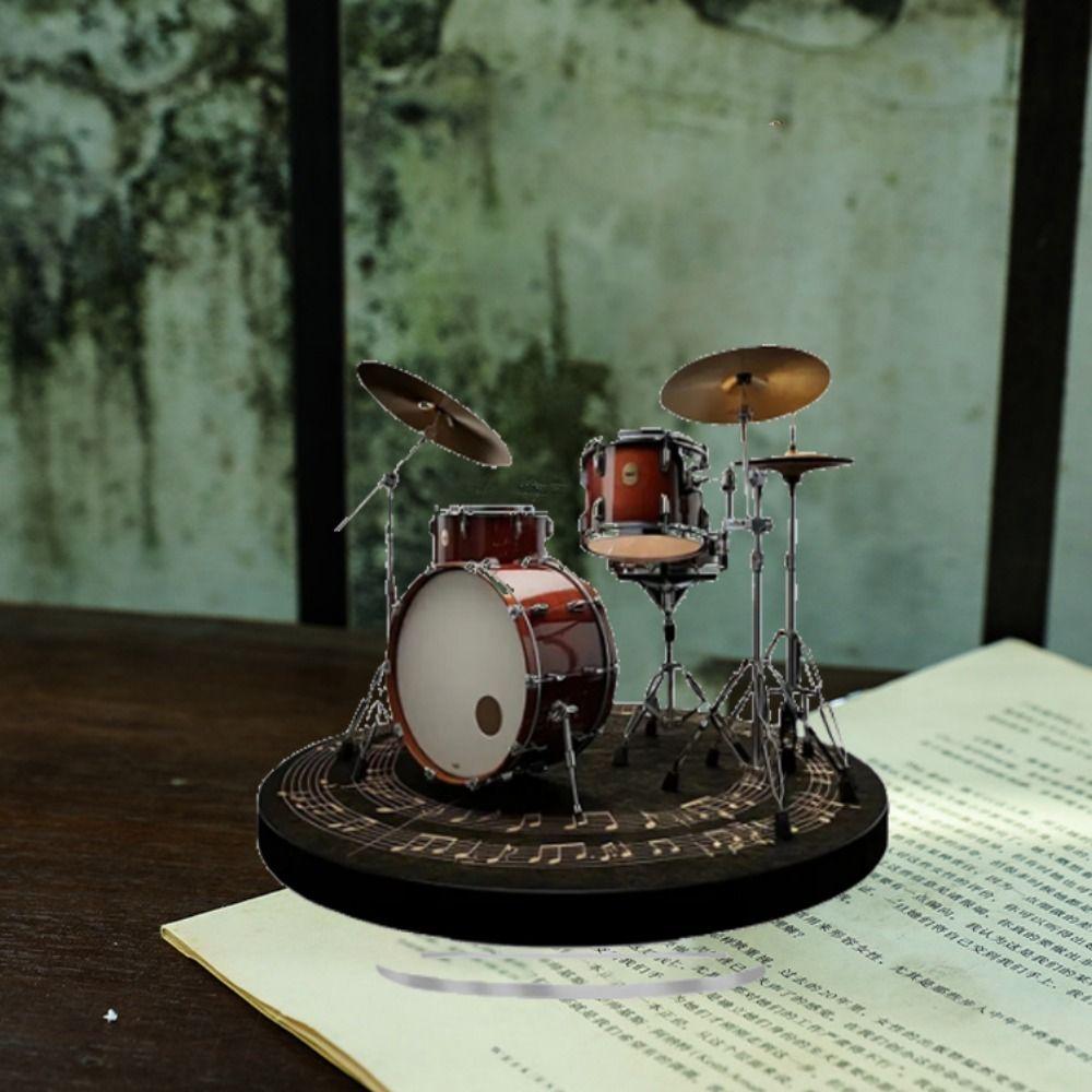 Waterproof 2d Drum Stand Ornament Wear-resistant Acrylic Plaque Ornaments Desktop