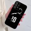 Футбольный спортивный чехол для телефона Samsung S24, 21, 22, 23, 30, Ultra, 20, Plus, Note, 10, 9, Черный мягкий силиконовый чехол