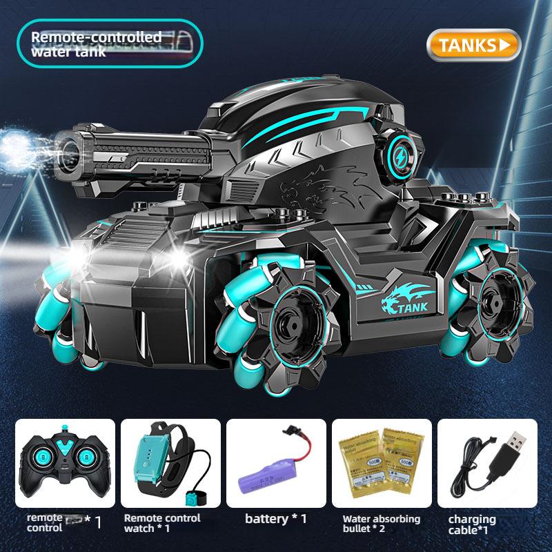 Children's Gesture Sensing Stunt Remote Control Car, Water Bomb Launching, Drifting Four-wheel Drive Mecha, Water Bomb Remote Control Tank Car