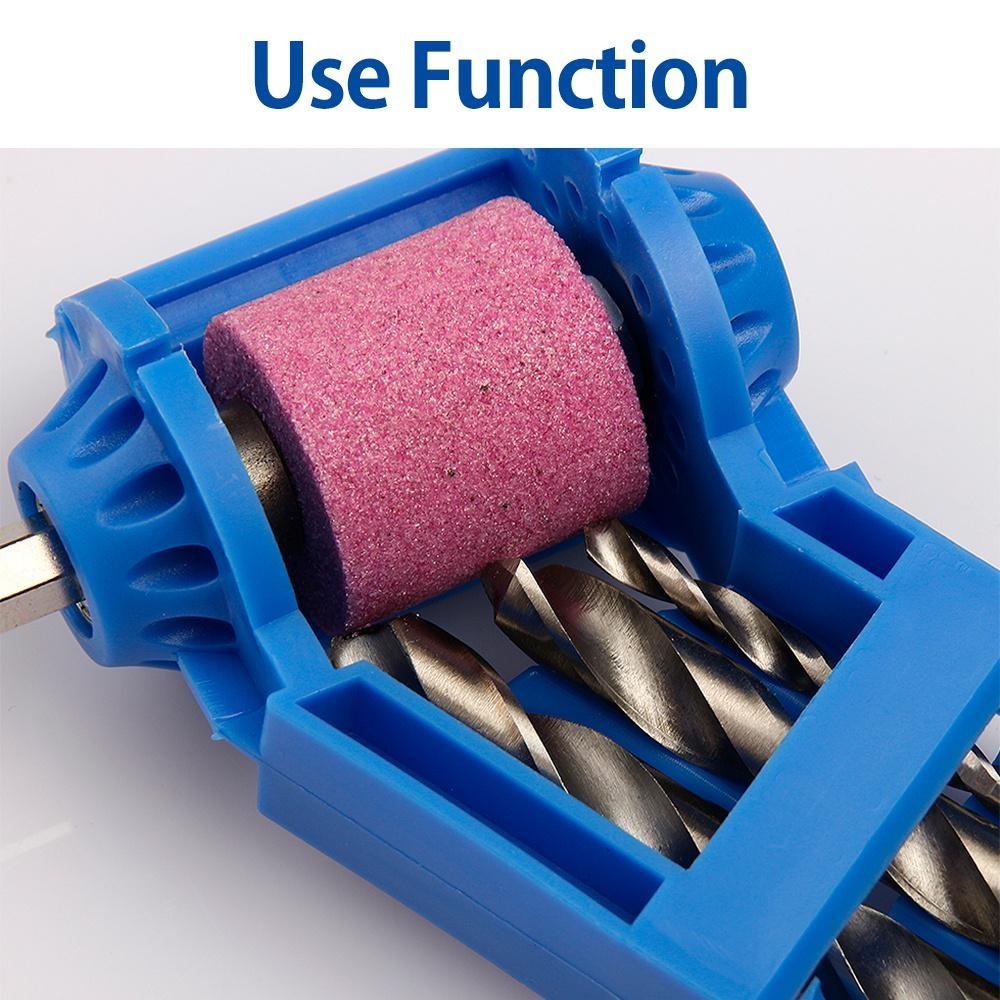 Точилка для сверл Устойчивый адаптер Прямой хвостовик Механическая шлифовальная машина для сверл Корундовый шлифовальный круг Полировальная точилка