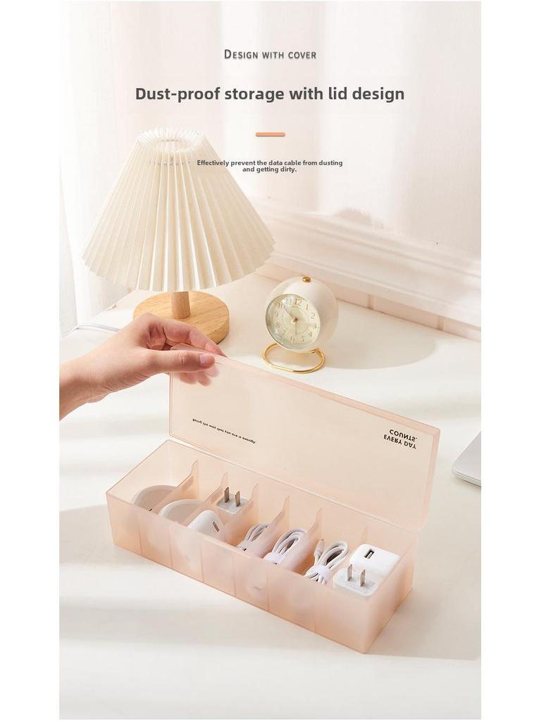 Data Cable Storage Box: Power Charger & Cable Management Solution
