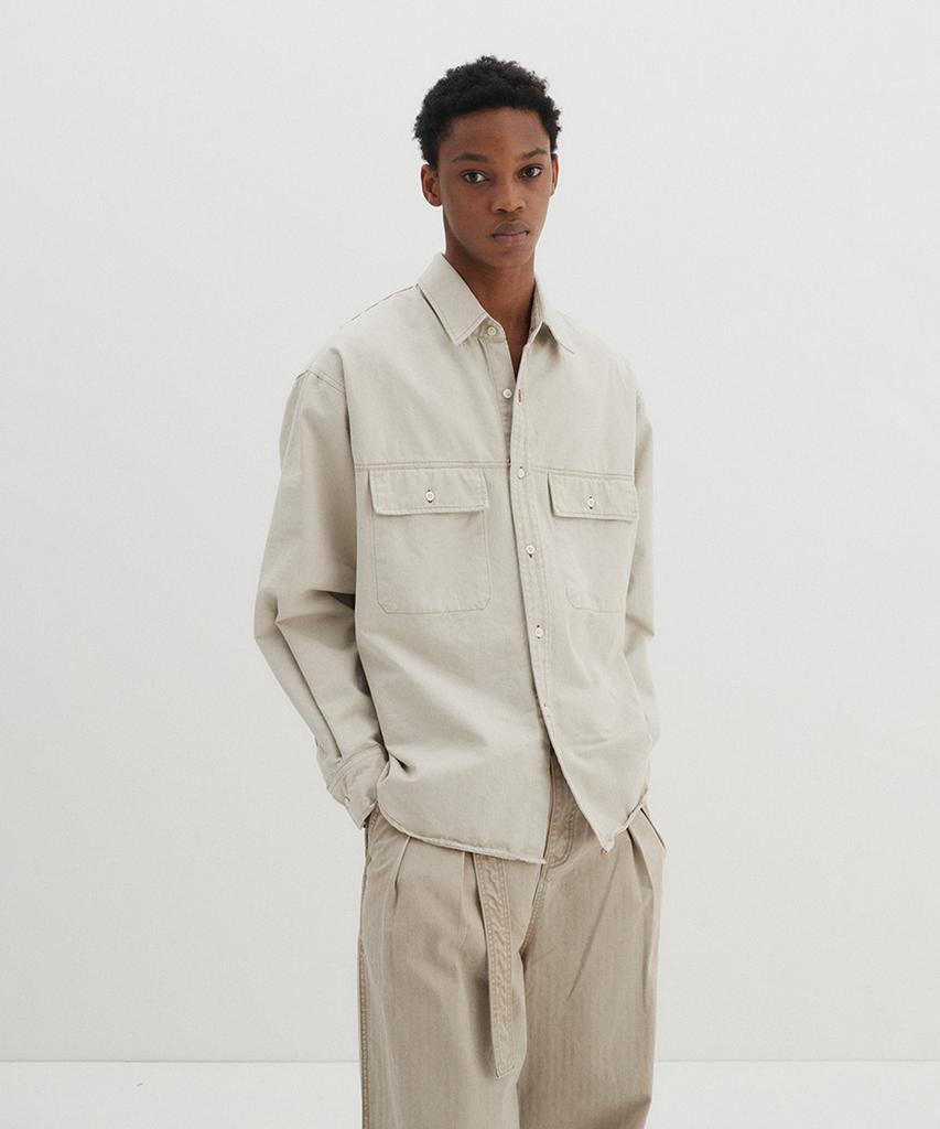 DNSR Bio-Washed Shirt Beige