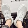 Fashion Punching Leather Casual Board Shoes Convenient Perforated Breathable Holes Men Low Leather Oxford Shoes 2025 Summer Men Sneakers