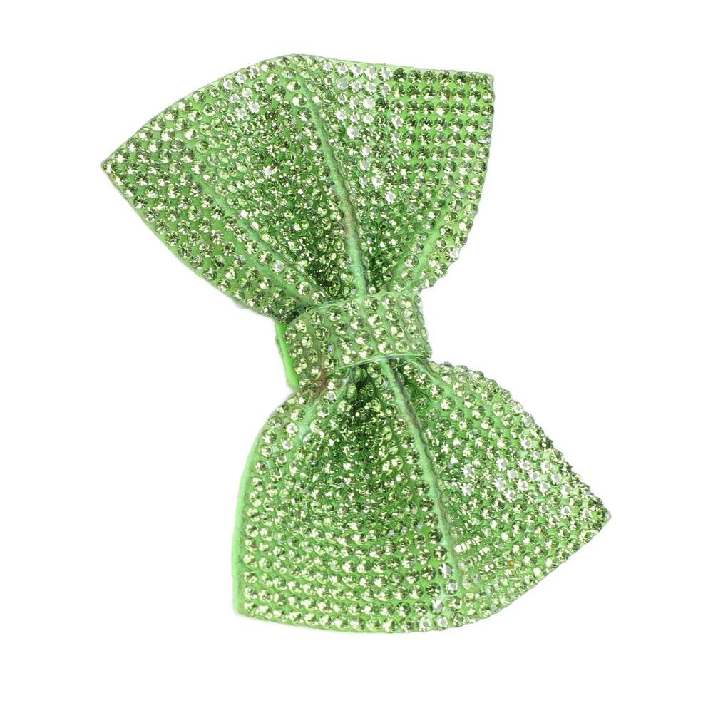 2pcs Shiny Design Sequin Hair Clips Handmade Crystal Rhinestone Bows Glitter Hair Bows For Women