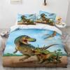Jurassic World Park Dinosaur Bedding Set Boys Girls Twin Queen Size Duvet Cover Pillowcase Bed Kids Adult Home Textileextile