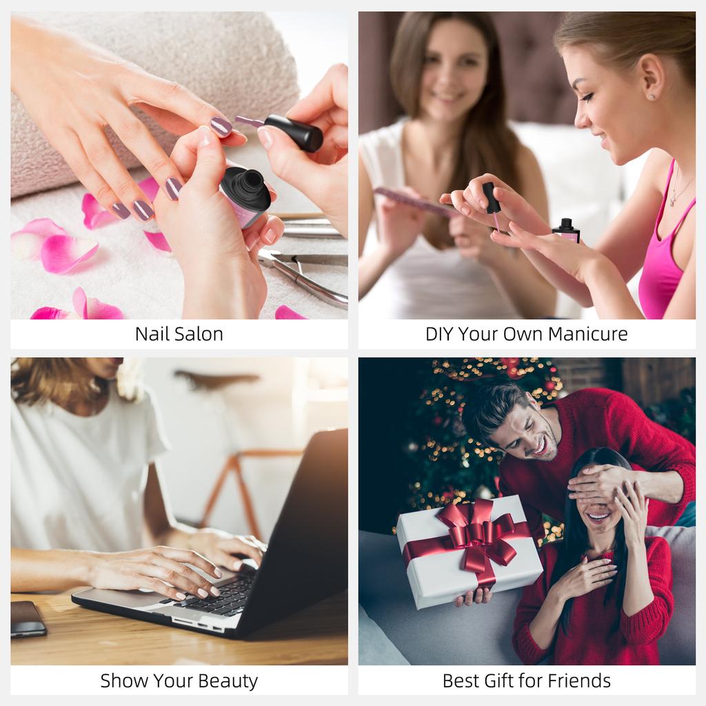 PHOENIXY Полный набор для дизайна ногтей 20 шт. Гель-лак для ногтей с УФ/LED лампой 48 Вт Полуперманентный УФ-гель Лак Дизайн ногтей Набор для маникюра