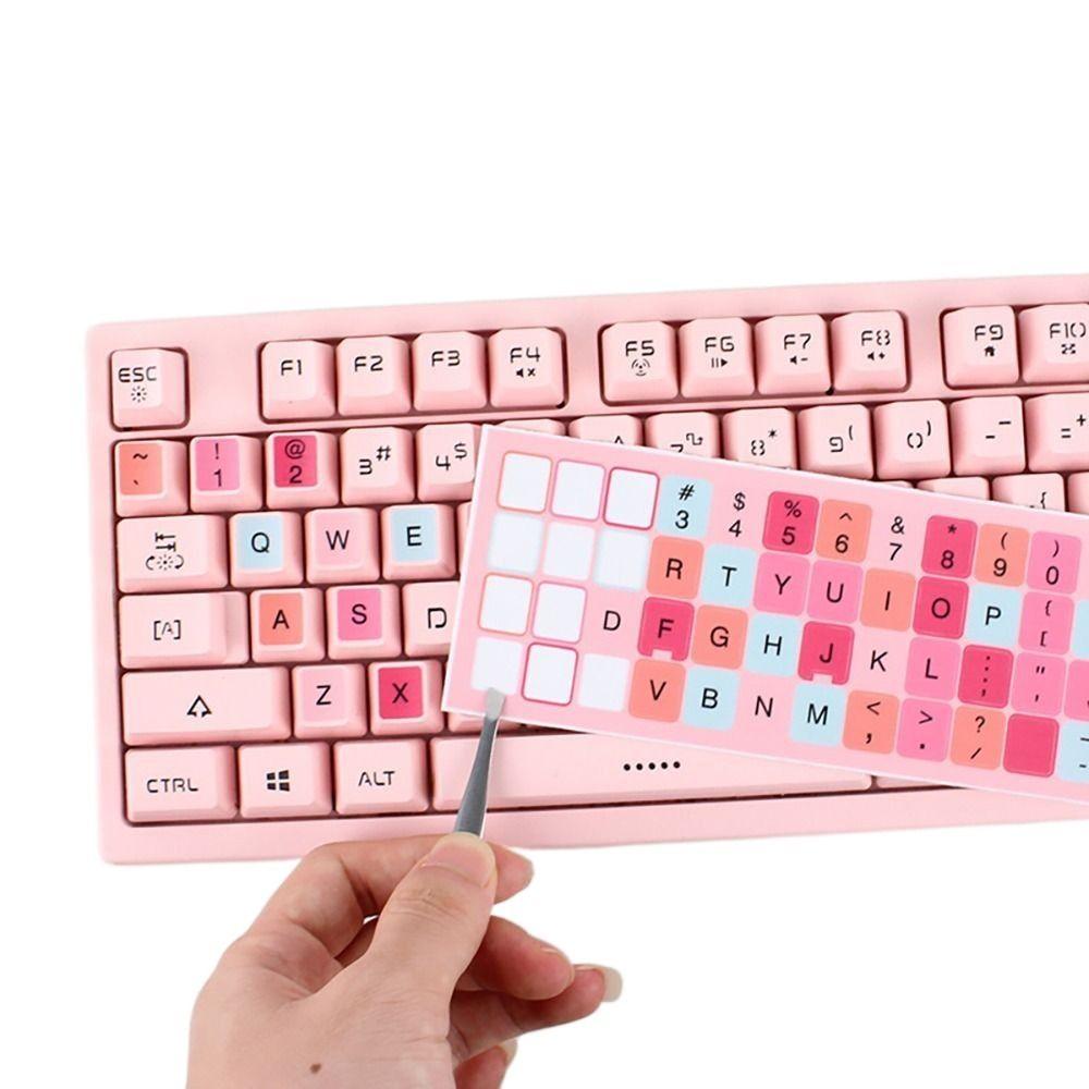 English Keyboard Sticker Russian Letter Laptop Keypad Film Replacement Keyboard Label  Desktop PC