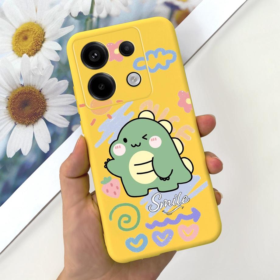 Чехол для телефона Xiaomi Redmi Note 13 Pro 5G с принтом "Корова" и клетчатым узором, из мягкого жидкого силикона, Funda для Redmi Note 13 4G Pro+ Plus