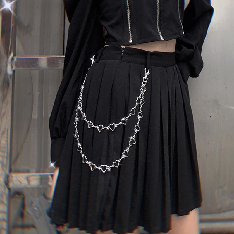 Женщины Мужчины Пояс Панк Металл Хип-Хоп Ювелирные Изделия Брюки Цепь DIY Модные Аксессуары