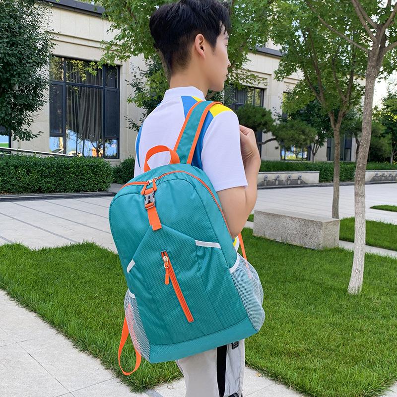 Outdoor Folding Bag Travel Leisure Ultra-light Backpack Large Capacity Cycling Bag Portable Student Bag