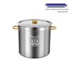 Коммерческая кастрюля из нержавеющей стали 304 с крышкой
