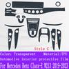 For Mercedes Benz Class-E W213  Car Interior Center Console Transparent TPU Protective Film Anti-scratch Repair Film