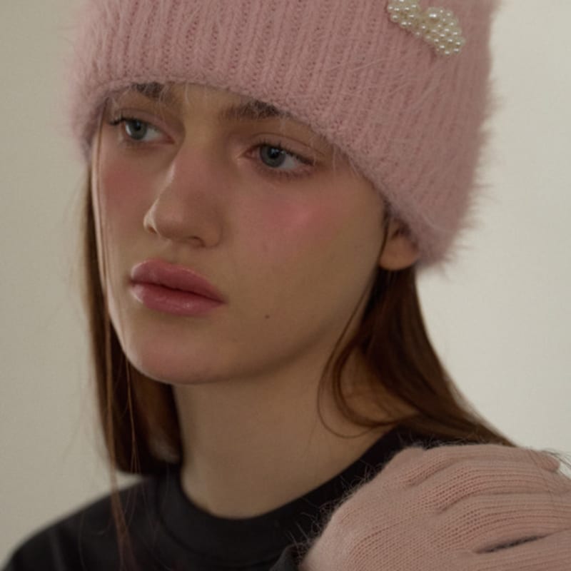 Летерие ПЕРЧАТКИ ANGORA RIBBON_РОЗОВЫЕ