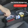 Car Seat Crevice Storage Box Seat Gap Slit Pocket Catcher Organizer Universal Car Seat Organizer Card Phone Key Holder Pocket