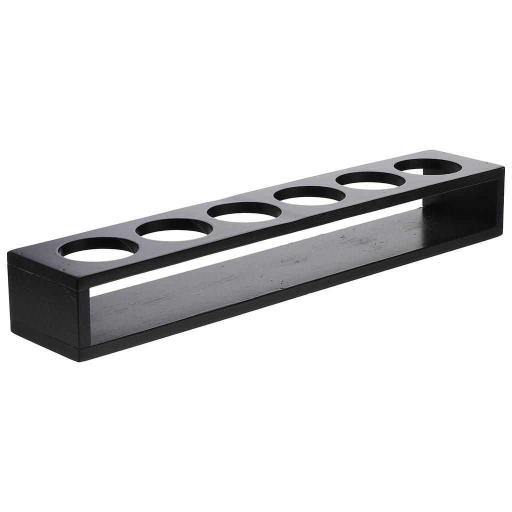 Деревянный держатель-подставка для стопок-шотов для бара, органайзер, поднос, стойка для хранения стаканов из натурального дерева с маленькими отверстиями