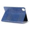 For iPad Pro 11 (2024) Case PU Leather Crocodile Texture Tablet Cover Auto Wake/Sleep