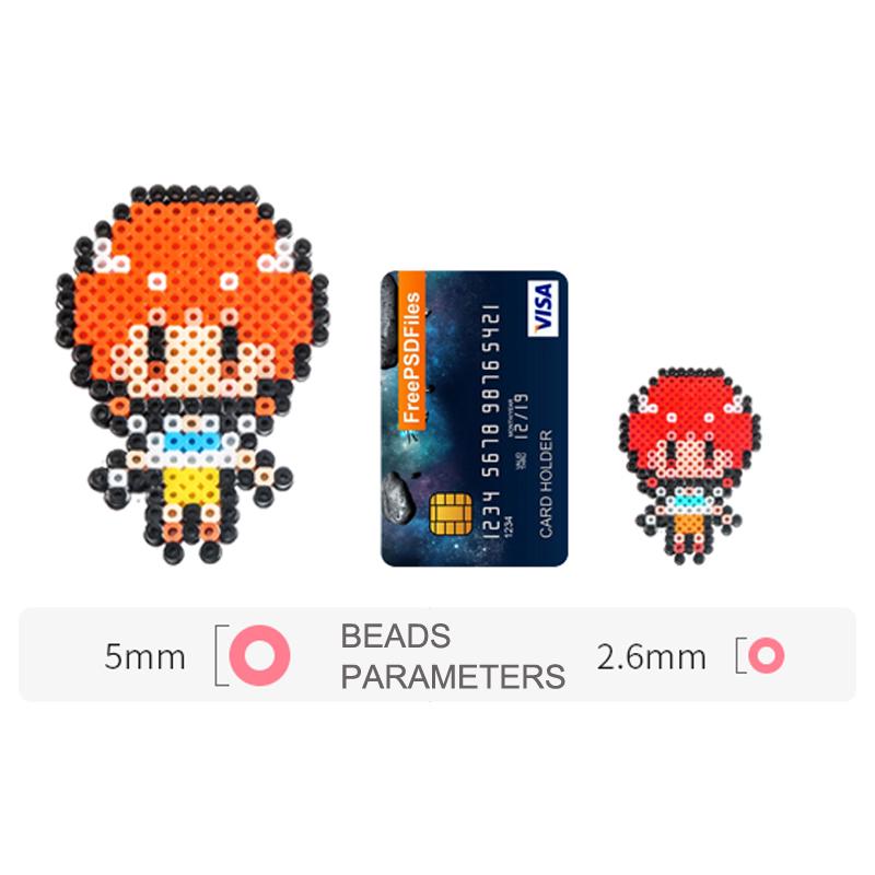 Мини-бусины 2,6 мм 1000 шт. Термобусины для подарка детям Hama Beads DIY Пазлы Железные бусины Высокое качество