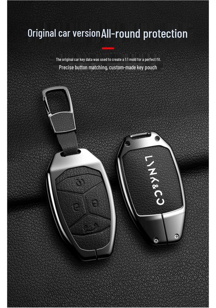 Чехол для ключа Lynk & Co 03: Защитный чехол с пряжкой против падения для моделей 01/02/05/06/08/09 - Мужской и Женский