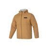 Solid Logo Outdoor Windproof Reversible Fleece Jacket Men Jacket Wheat A2JC8-P47