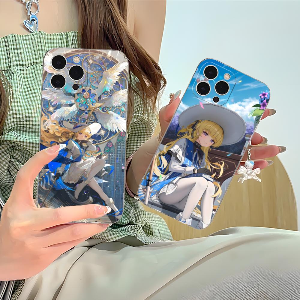 Wuthering Waves Phoebe Phone Case for iPhone 17 16 15 14 13 12 11 X XR XS Air Pro Max Plus Mini Clear Colorful Cover Pretty