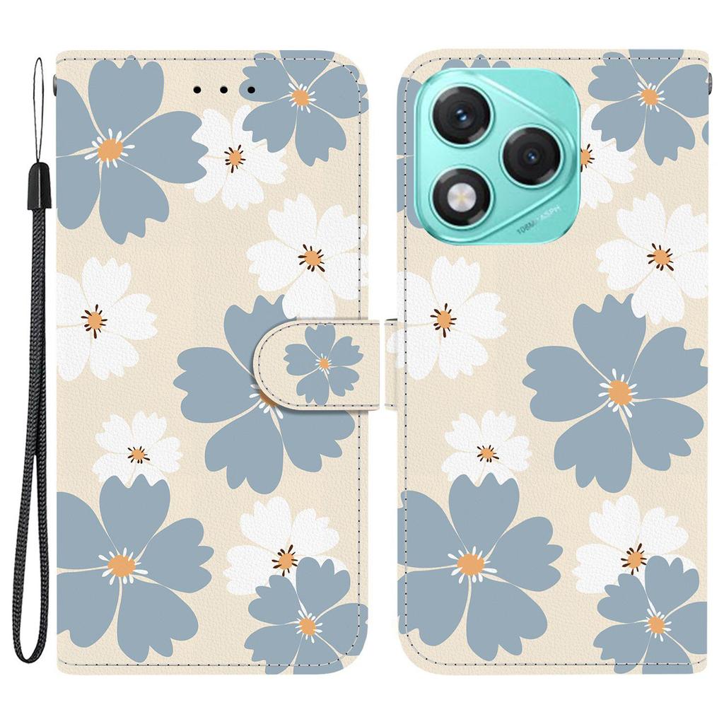 Для Honor 400 Lite 5G Кошелек Чехол С Принтом Кожаная Подставка Чехол для Телефона с Ремешком