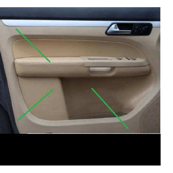 Для Volkswagen Touran Caddy 2006 2007 -2015 Микрофибра Кожа Подлокотник Двери Салонная Панель Двери Защитная Накладка Автомобильный интерьер