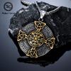 Винтажные Норвежская Мифология Викинги Руны Ожерелья Мужские Нержавеющая Сталь Сплошной Вегвизир Трикетра Кельтский Узел Амулет Подвеска Украшения