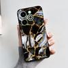 Чехол для Infinix Hot 40i Hot40i Модный Мраморный Черный Силиконовый Мягкий Чехол для Телефона Для Infinix Hot 40i 40 i X6528B Задняя Крышка Fundas