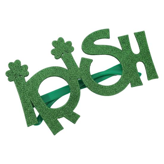 Очки на День Святого Патрика Блестящие Трилистник Бутылка Пива Очки для Глаз Зеленые Счастливые Ирландская Тема Фотобудка Реквизит для Домашней Вечеринки Подарки