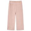 Детские брюки - vidaXL - Вельвет - Светло-розовый - Эластичная талия - Прямой крой