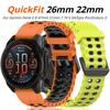 Быстросменная лента 22 мм 26 мм для Garmin Fenix E 8 47 мм 51 мм 7 7X 5X 6X Браслет Enduro3 instinct E 45MM Forerunner 970 Силиконовая лента