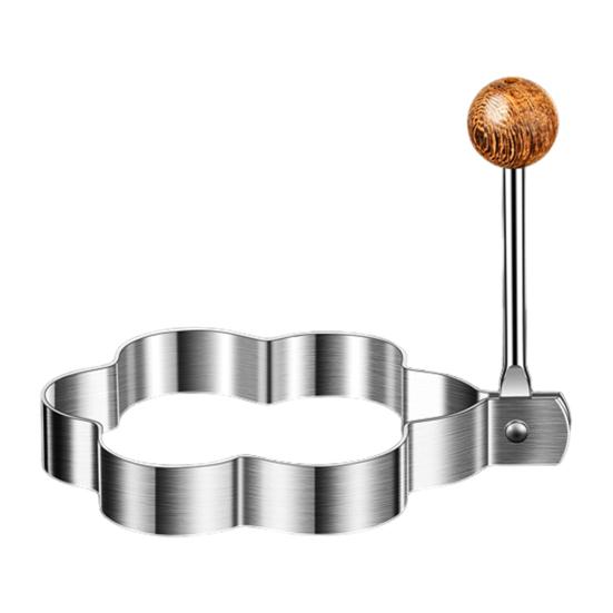 Stainless Steel Egg Ring Non-Stick Fried Egg Mold Heart Round Flower Five-pointed Star Shapes Breakfast Cooking Tools