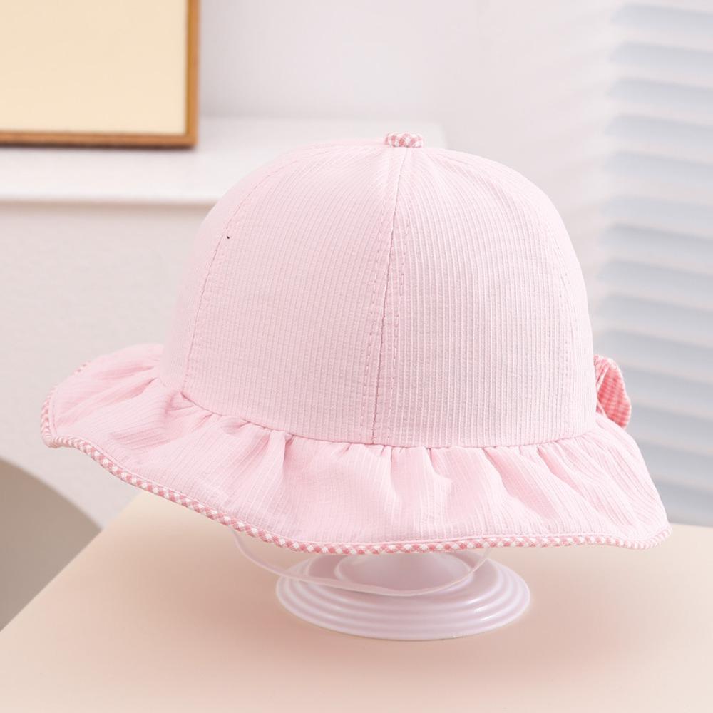 Детская шляпа-ведро Bow, ветрозащитная шляпа рыбака, модная солнцезащитная шляпа, лето