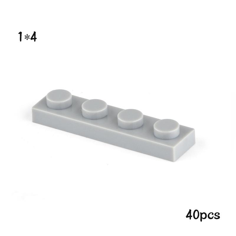 40 ШТ. MOC 3710 Пластина 1x4 Набор Строительных Блоков Высокотехнологичная Плата Световая Панель Кирпичики Частицы Идея Игрушки Детский День Рождения Подарки для Детей