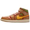 Мужские кроссовки Air 1 Mid SE Чизбургер Коричневый Льняной Кунжутный IB7403-224