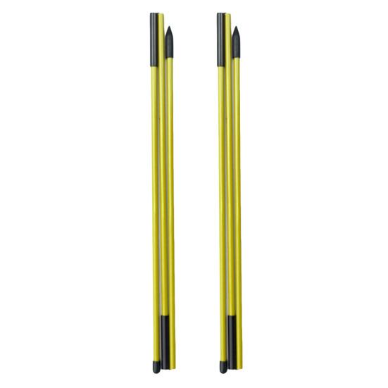 2 шт. Гольф-линейка для выравнивания 3-секционная складная помощь для прицеливания свинга и патта, индикатор направления, стекловолокно, палка для выравнивания гольфа, аксессуары для гольфа