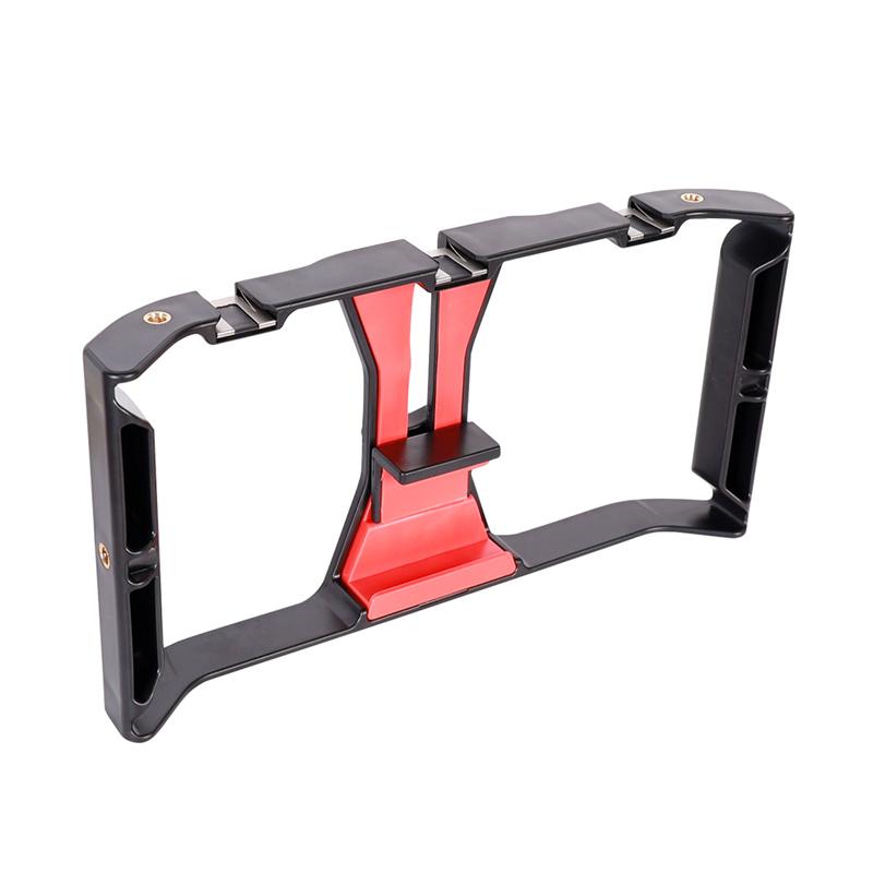 Video Camera Cage Stabilizer Mount Holder Handheld Frame Film Rig Vlog Phone