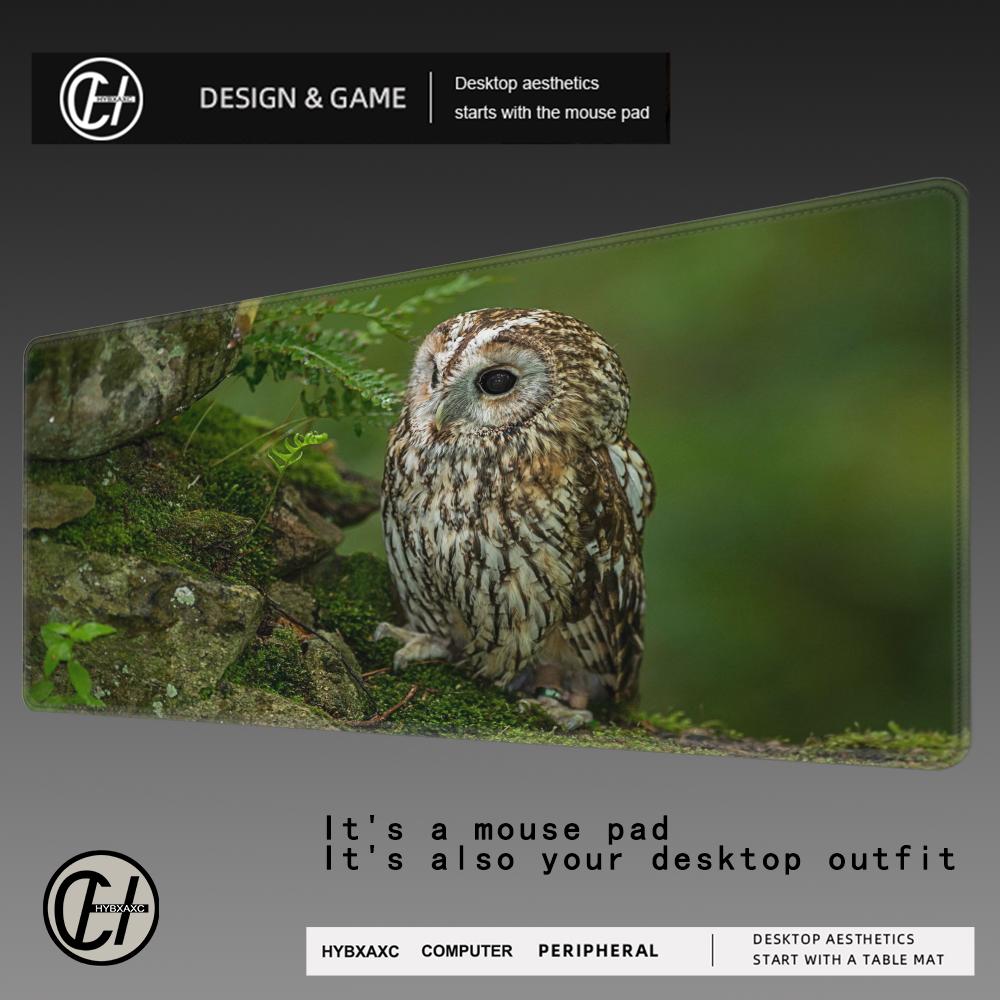 HYBXAXC Cute Animal Owl Gaming Mouse Pad Rubber Mousepad Cs Go Computer Laptop Mice Mat Anti-slip Anime Art Carpet Home MouseMat