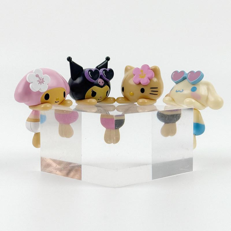 New Product In Stock Swimsuit Cup Hangers Second Batch Of Blind Boxes Black Leather Kt Cat And Cinnamon Dog Cups Decorations