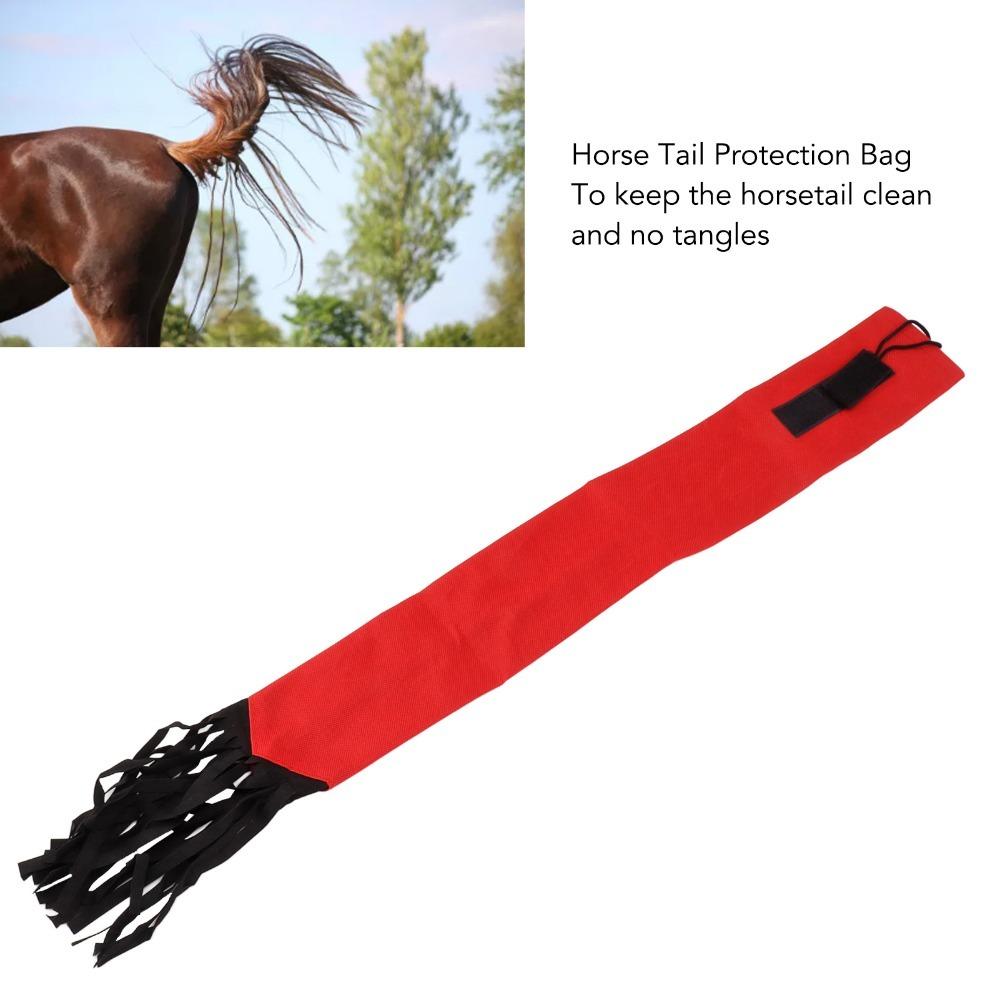 Hook And Loop Design Horse Tail Protection Bag Non Woven Fabric Tail Protection Cover Stable Use