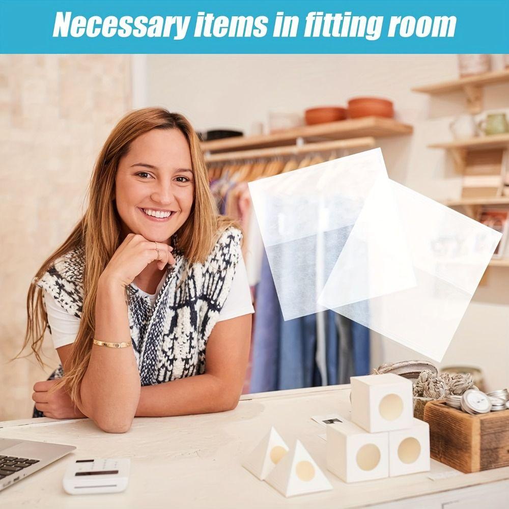 100Pcs Breathable Face Makeup Protector Hood Non-Woven Makeup Clothing Protector Bridal Shops