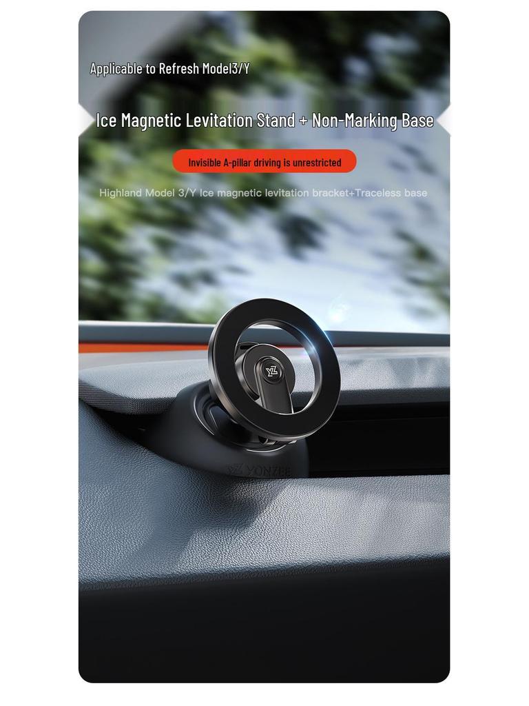 Tesla Model 3/Y Refreshed A-Pillar Mobile Phone Car Mount - Dedicated Navigation Accessory