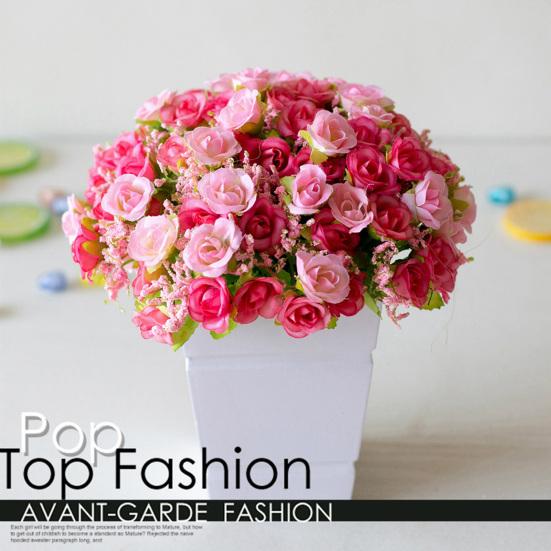 Модная искусственная роза, красивое красочное украшение для дома