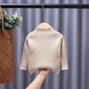 Baby Girls High Neck Baby Sweaters Autumn Winter Kids Boys Girls Long Sleeve Pure Color Knit Sweater Baby Pullover Sweaters